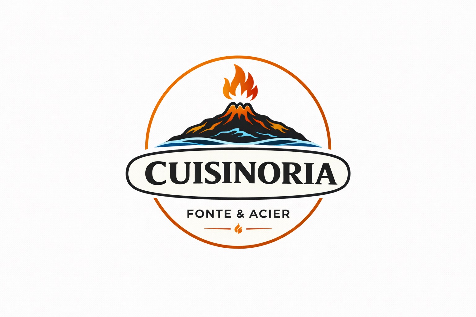 Logo Cuisinoria - Fonte & Acier